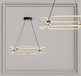 Modern chandelier 3d model