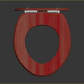 Open Red Wooden Toilet Seat Design For Bathroom Living Essentials With Modern Look