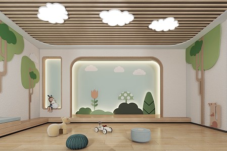 Kindergarten activity room 3d model