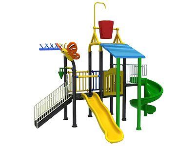 Modern Slide Simple Slide Small Slide Children's Facilities 3d model