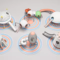 Colorful Dome Shaped Play Equipment With Slide And Circular Base For Children