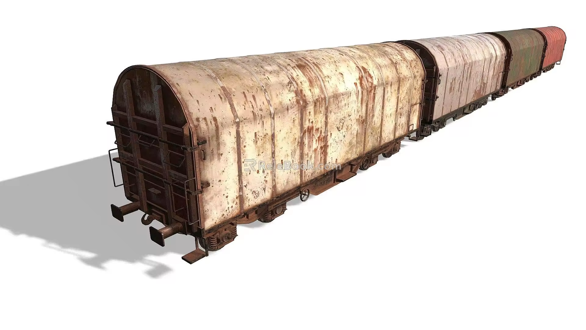 old train carriage 3d model