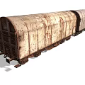 old train carriage 3d model