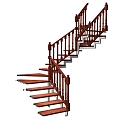 revolving staircase 3d model