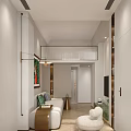 Modern Apartment Bedroom Interior With Loft Bed Ladder White Walls And Wooden Floor