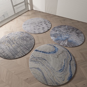 Modern Round Carpet 3d model