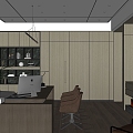 modern office manager's office chairman's office boss's office president's office 3d model