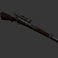 High Precision Hunting Rifle With Wooden Stock And Tactical Scope