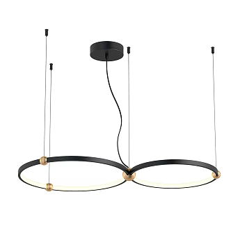 Modern minimalist chandelier 3d model