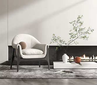 Modern Cassina Sofa Chair 3d model
