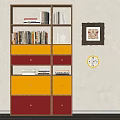 Bookshelf Bookcase Storage Rack 3d model