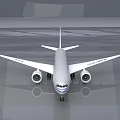 Air China Passenger Aircraft With White Body Red Tail Logo And Blue Stripe
