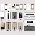 Various Types Of Home Appliances Including Water Heaters Boilers And Thermostats