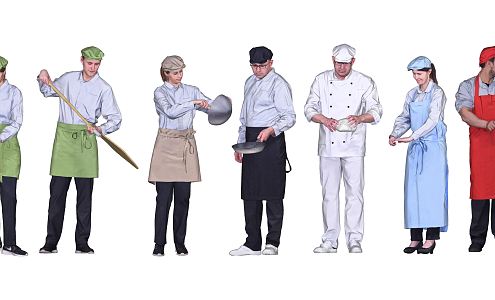 Modern Multiplayer Chef Master 3d model