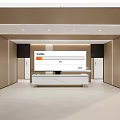 Modern Front Desk Reception Hall Reception Desk 3d model