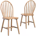 Black Wooden Accent Chairs With Slat Back And Straight Legs Minimalist Design