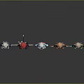 Diverse Multiple Character Designs With Various Outfits And Different Hairstyles