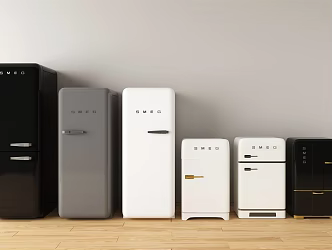 Modern refrigerator 3d model