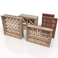 Wooden Furniture Collection With Carved Lattice Patterns And Various Styles