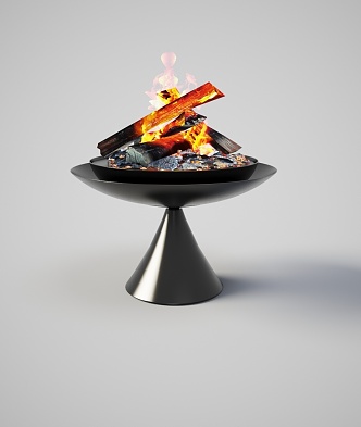 Modern Stove Indoor and Outdoor Fireplace Stove Bonfire Rack 3d model