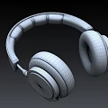 Bellinger Black and Blue Headphones with Leather Headband Metallic Accents and Over Ear Earpads