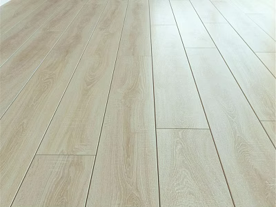 Light Colored Wooden Floor Planks With Natural Grain Texture For Home Interior 3d model