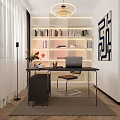 Modern study 3d model
