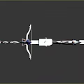 Cold weapons Sword Axe Hook Fork Spear Trident Melee Weapon Military 3d model