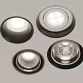Modern Design Downlights And Spotlights With Different Color Frames And Lampshades