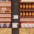 Modern Supermarket Department Store with Organized Shelves and Various Products
