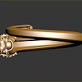 Gold Fashion Ring Featuring Intricate Horse Head Design And Smooth Surface