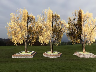 Tree Pool Tree Pit Seat 3d model