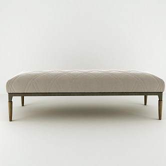 modern sofa stool bed end stool 3d model