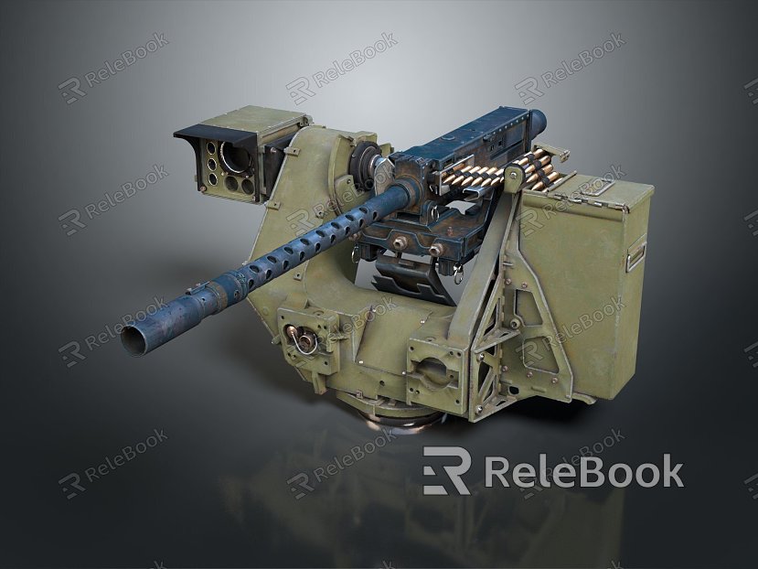 Modern Machine Gun Battery Machine Heavy Machine Turntable model