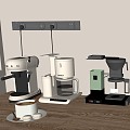 Modern coffee machine 3d model