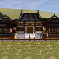 Chinese Temple Ancient Temple Architecture Mountain Architecture 3d model