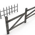 Wooden Fence Designs With Picket Style And Crossbar Structure For Outdoor Spaces