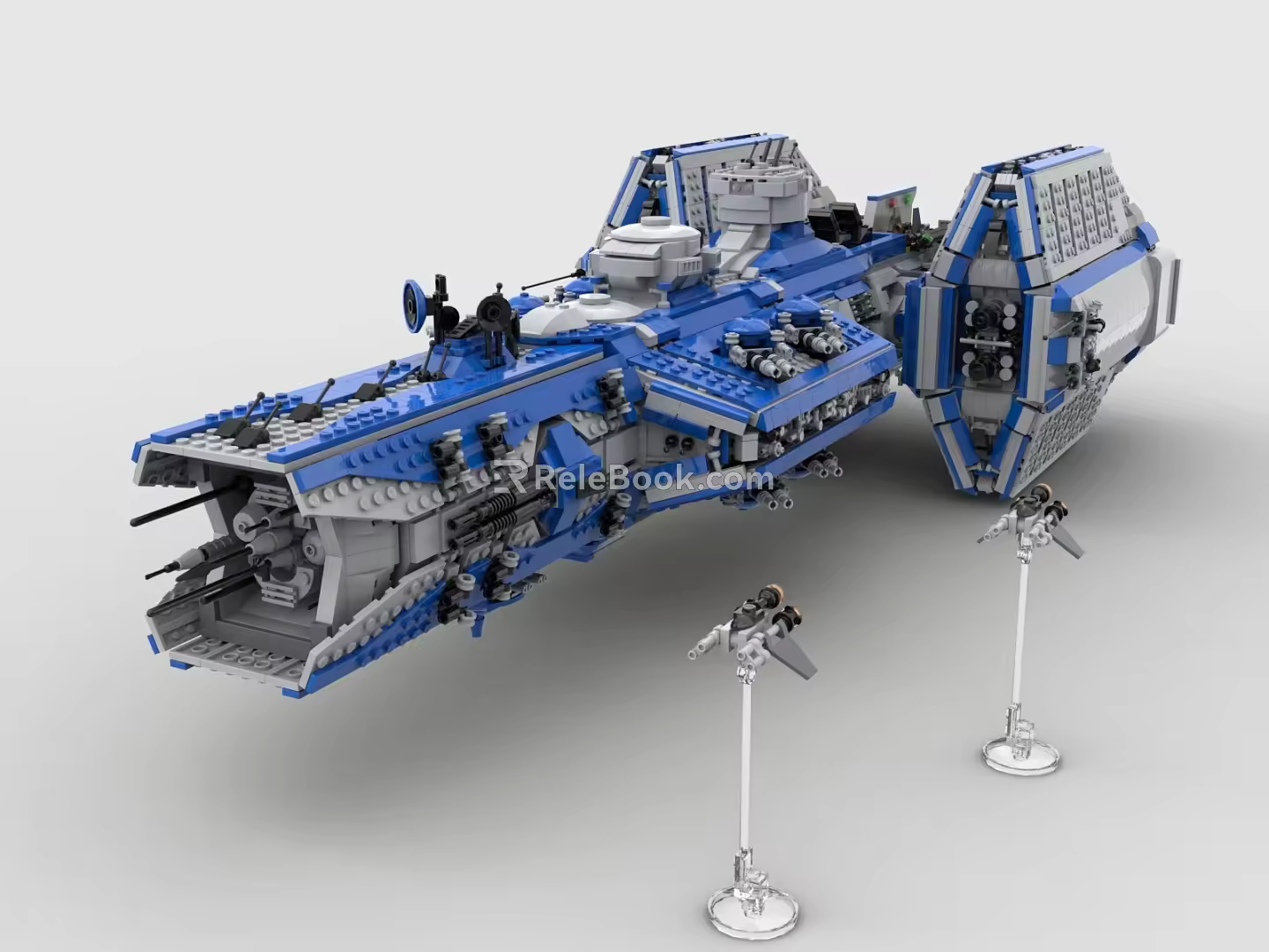 Lego LEGO Toys Building Blocks Spacecraft Space Warship Sci-Fi Tech Cosmic Warplanes 3d model