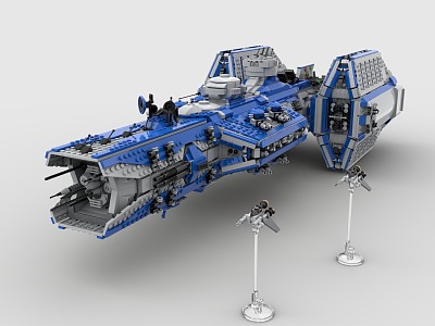 Lego LEGO Toys Building Blocks Spacecraft Space Warship Sci-Fi Tech Cosmic Warplanes 3d model