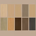 Various Wood Grain Wall Paneling Samples with Different Color Options