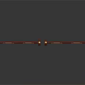 Traditional Red Wooden Railings With Golden Decorative Elements And Parallel Structure