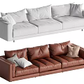 Three-seat sofa 3d model
