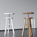 Modern bar stool 3d model