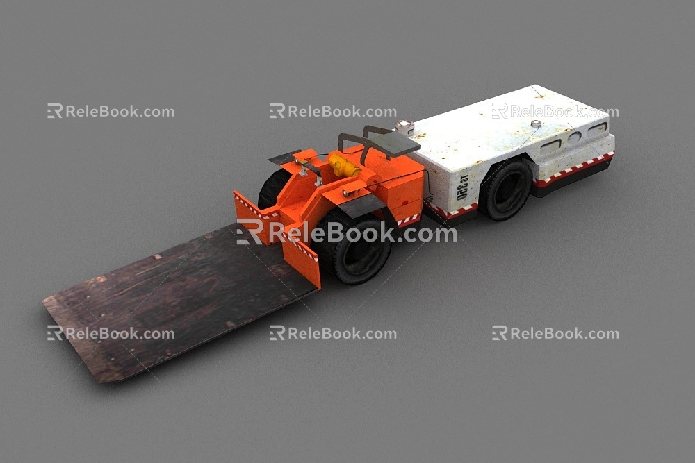 coal mine forklift 3d model