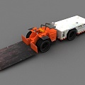 coal mine forklift 3d model