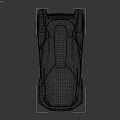 Black Compact Car With Red Accent Modern Sleek Futuristic Exterior Design