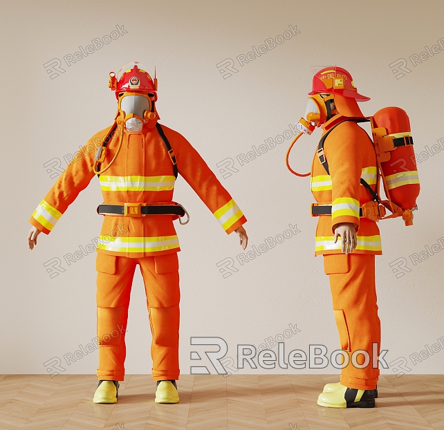 Modern Firefighter Characters model