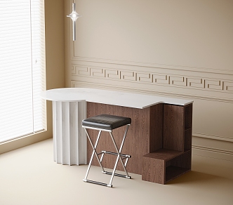 Modern Bar Chair 3d model