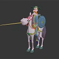 Modern game character Don Quixote Ranger Ronin 3d model