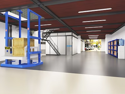 Modern Warehouse Small Warehouse 3d model